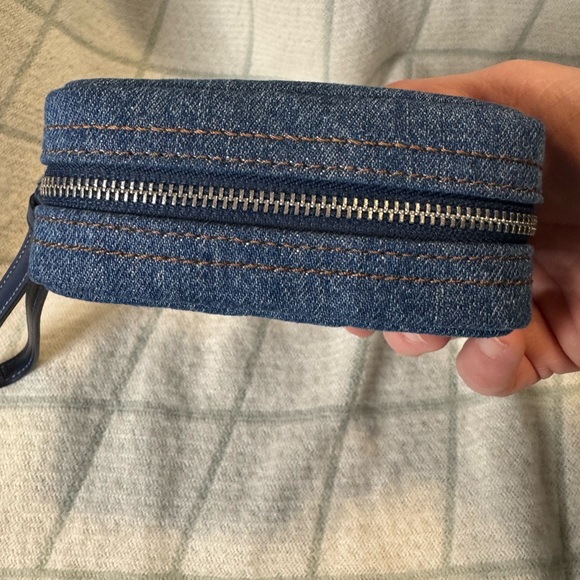 Coach - NWT Denim Wristlet Pouch - Small   Leather wristlet strap - NWT - Picture 4 of 6